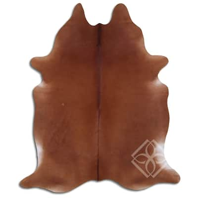 Cowhide Area Rugs NATURAL HAIR ON COWHIDE BROWN 3 - 5 M GRADE A size ( 32 - 45 sqft ) - Big