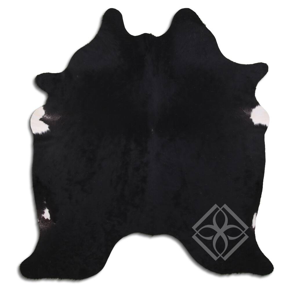 Cowhide Area Rugs NATURAL HAIR ON COWHIDE BLACK 2 3 M GRADE A size