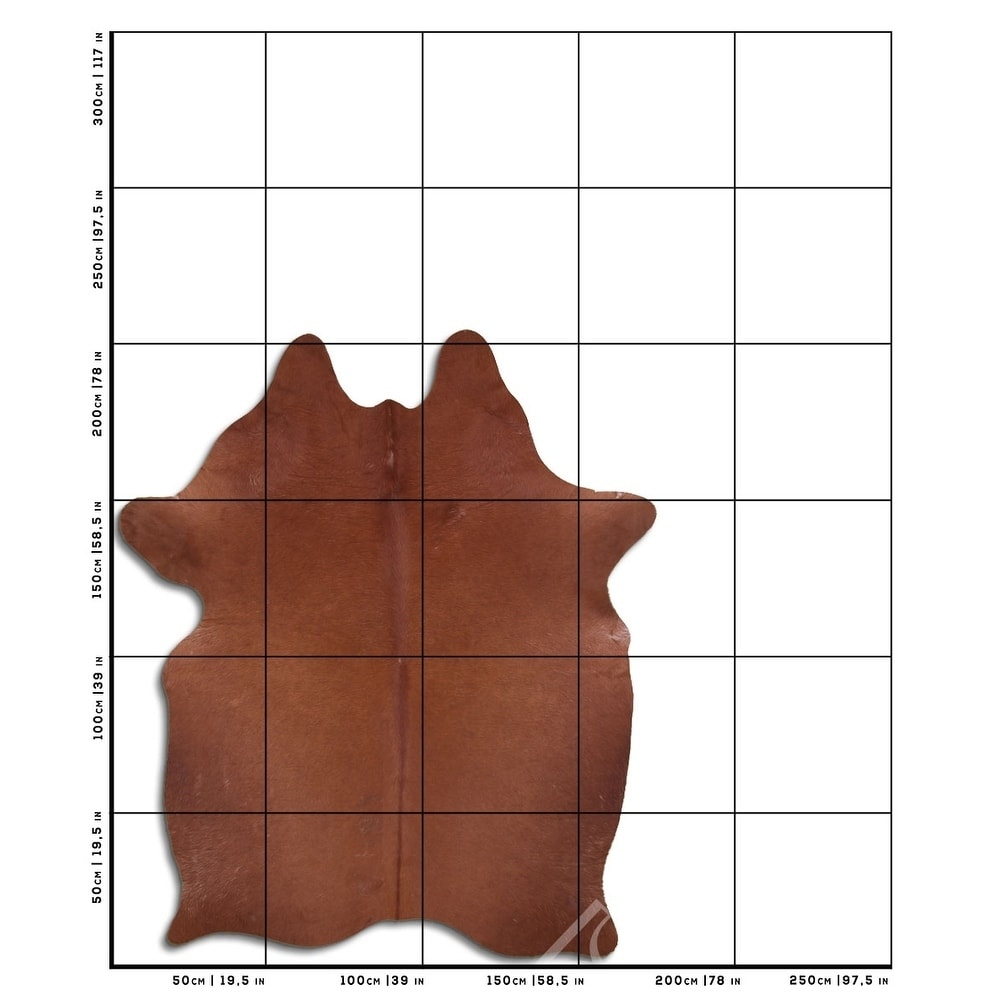 Cowhide Area Rugs NATURAL HAIR ON COWHIDE BROWN 3 - 5 M GRADE B Size ...