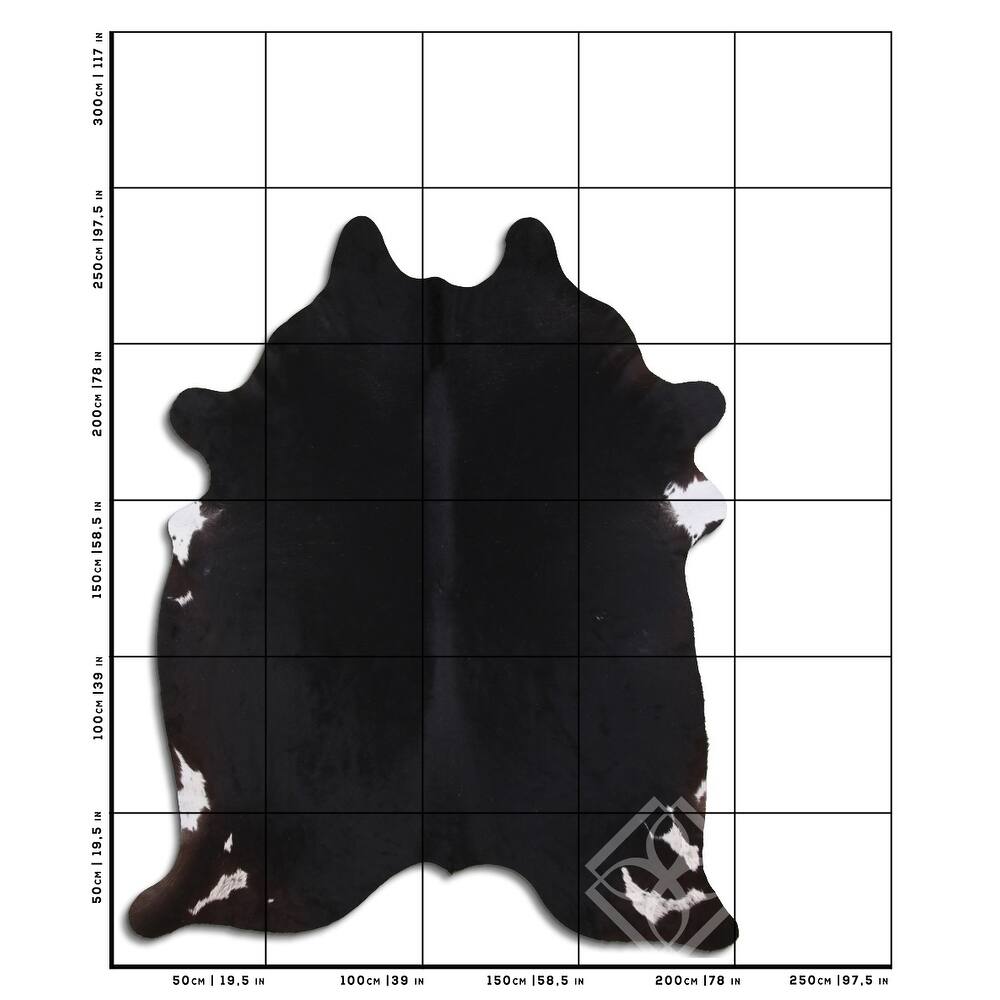 Cowhide Area Rugs NATURAL HAIR ON COWHIDE BLACK 3 5 M GRADE A size