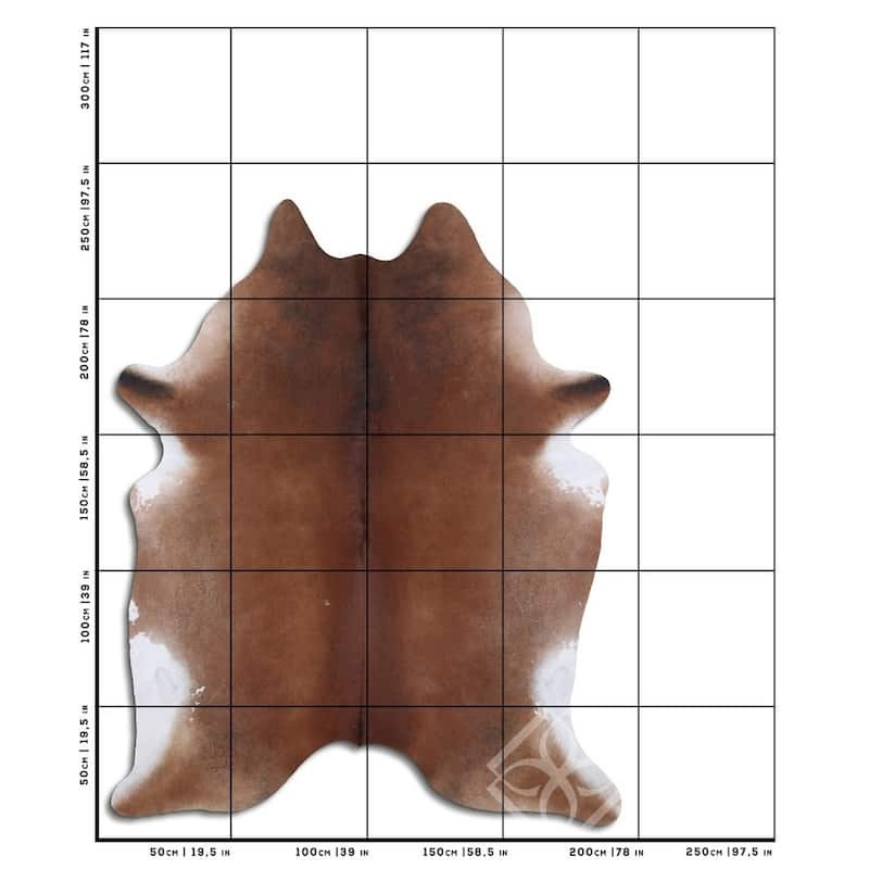 Cowhide Area Rugs NATURAL HAIR ON COWHIDE BROWN 3 - 5 M GRADE A size ...