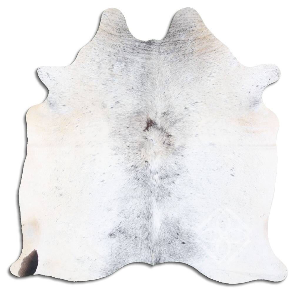 Cowhide Area Rugs NATURAL HAIR ON COWHIDE SALT AND PEPPER BLACK AND