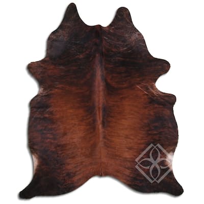 Cowhide Area Rugs NATURAL HAIR ON COWHIDE MEDIUM BRINDLE 3 - 5 M GRADE B size ( 32 - 45 sqft ) - Big