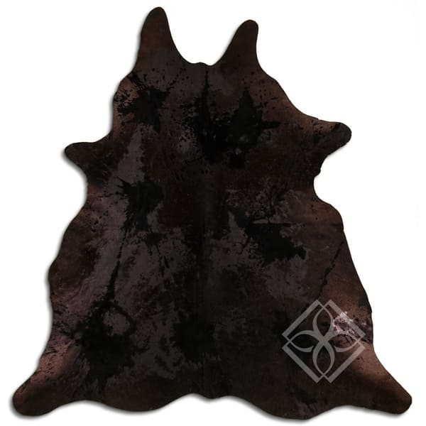 Cowhide Area Rugs ACID WASHED HAIR ON COWHI DISTRESSED BLACK 2 - 3 M ...