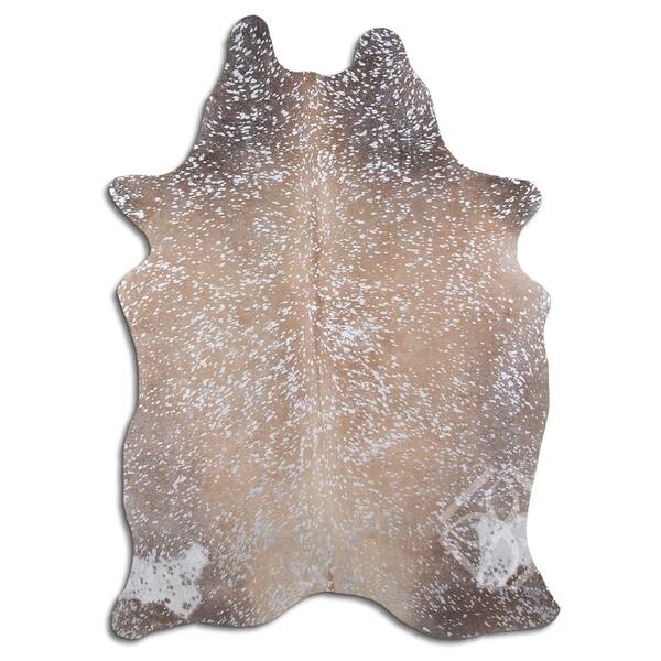 Cowhide Area Rugs ACID WASHED HAIR ON COWHI SILVER METALLIC ON CAMEL 2 ...