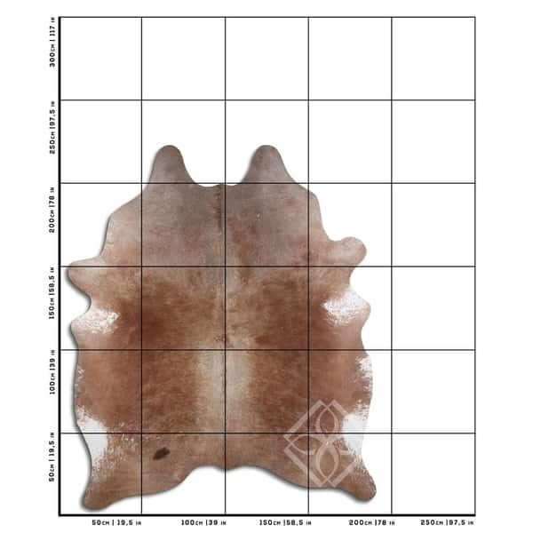 Cowhide Area Rugs NATURAL HAIR ON COWHIDE DARK CHAMPAGNE 3 - 5 M GRADE ...