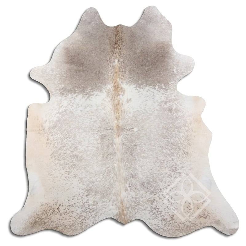 Cowhide Area Rugs NATURAL HAIR ON COWHIDE SALT AND PEPPER BROWN AND WHITE 2 - 3 M GRADE B size ( 22 - 32 sqft ) - Big