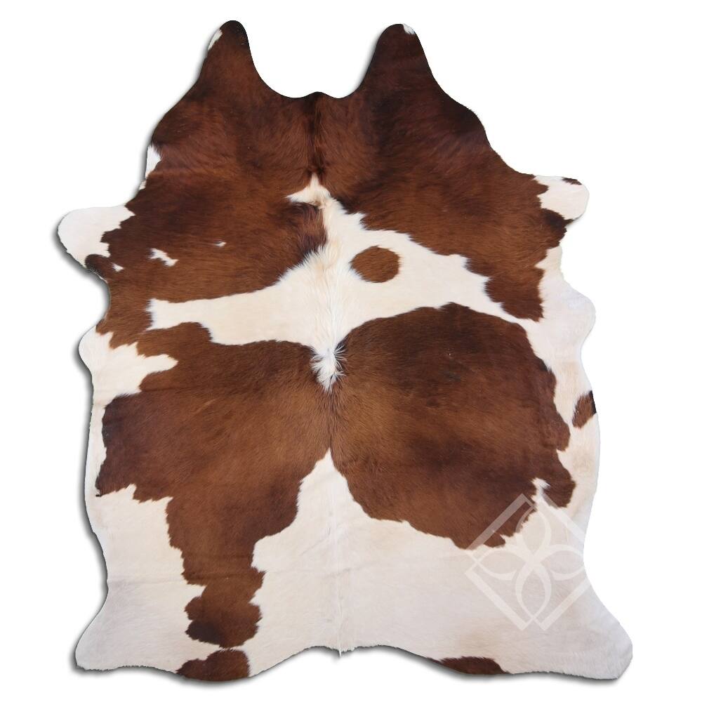 Cowhide Area Rugs NATURAL HAIR ON COWHIDE BROWN AND WHITE 3 5 M GRADE