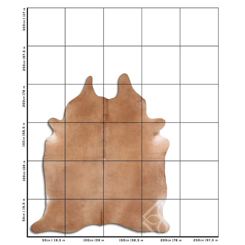 Cowhide Area Rugs NATURAL HAIR ON COWHIDE BEIGE 3 - 5 M GRADE B size ...