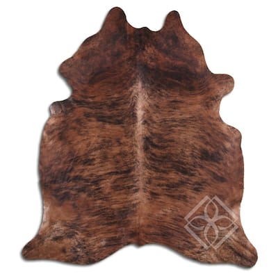 Cowhide Area Rugs NATURAL HAIR ON COWHIDE MEDIUM BRINDLE 3 - 5 M GRADE B size ( 32 - 45 sqft ) - Big