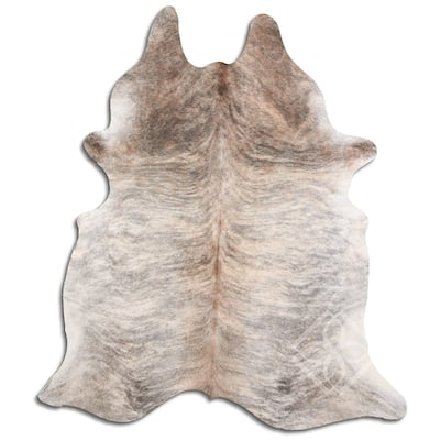 Cowhide Area Rugs NATURAL HAIR ON COWHIDE LIGHT BRINDLE 2 - 3 M GRADE A size ( 22 - 32 sqft ) - Big