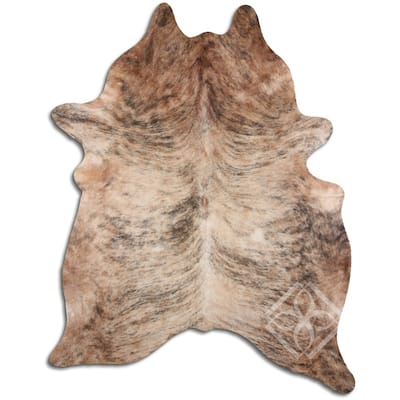 Cowhide Area Rugs NATURAL HAIR ON COWHIDE MEDIUM BRINDLE 3 - 5 M GRADE B size ( 32 - 45 sqft ) - Big