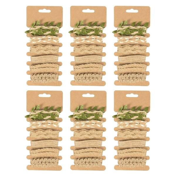 36pcs Jute Burlap Trim Ribbons Twisted Decorative String For Wedding Party Decor Overstock 29115166