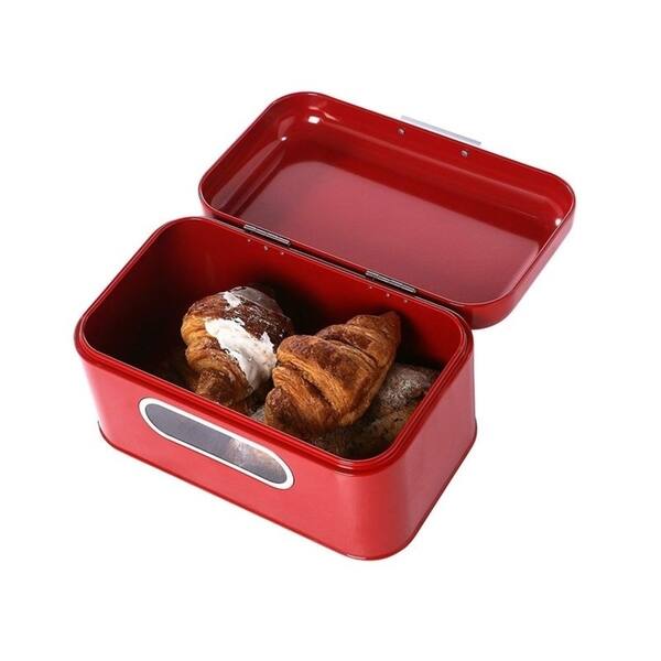 Shop Bread Box For Kitchen Countertop Retro Red Bread Bin Storage