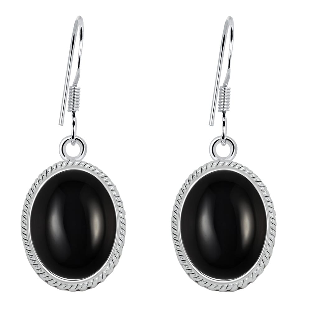 ladies black earrings