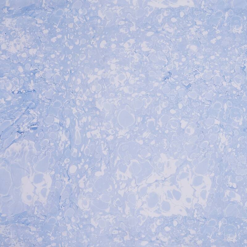 Art of Marbling Blue Ice Luxury Performance Sheet Set