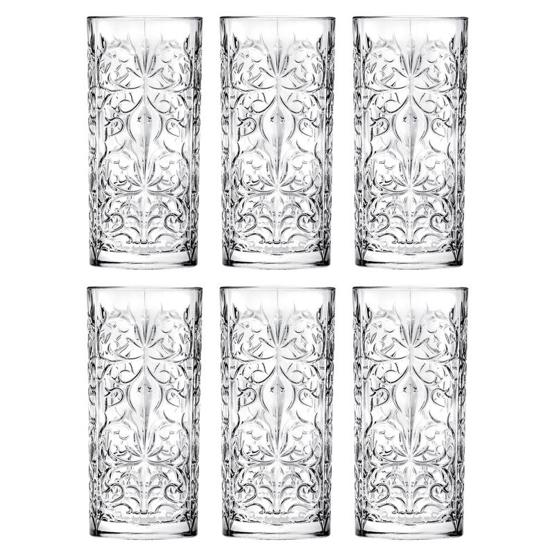 Majestic Gifts Inc. S/6 Glass Highball Tumblers