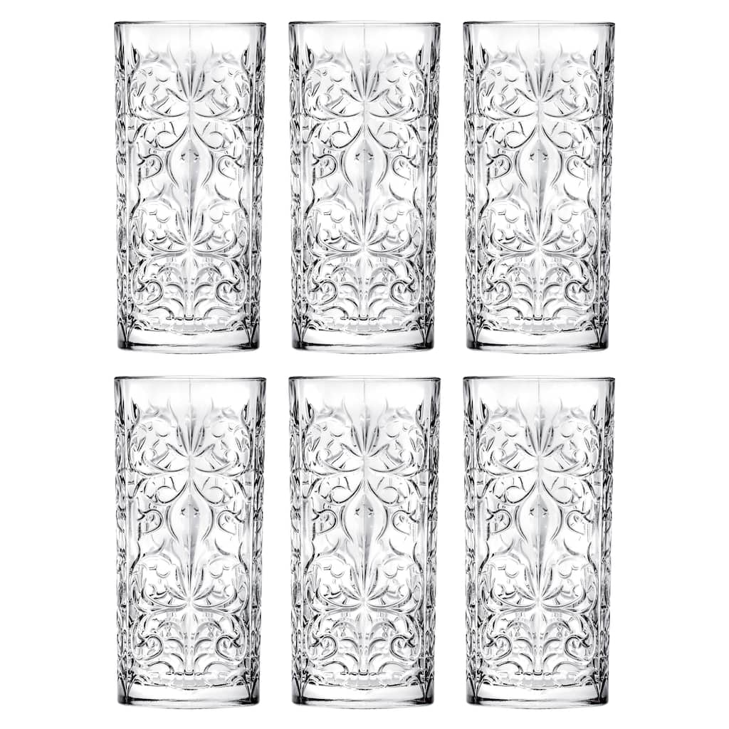 Majestic Gifts Inc. S/6 Glass Highball Tumblers