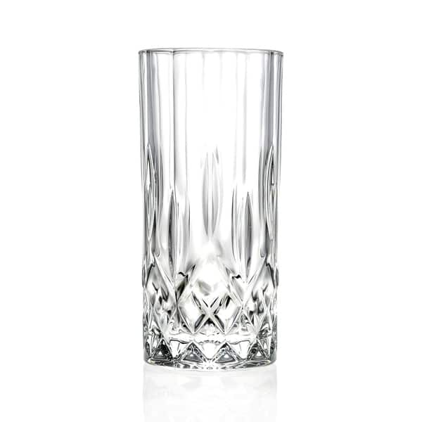 Majestic Crystal 6 - Piece 13oz. Lead Crystal Highball Glass Glassware Set