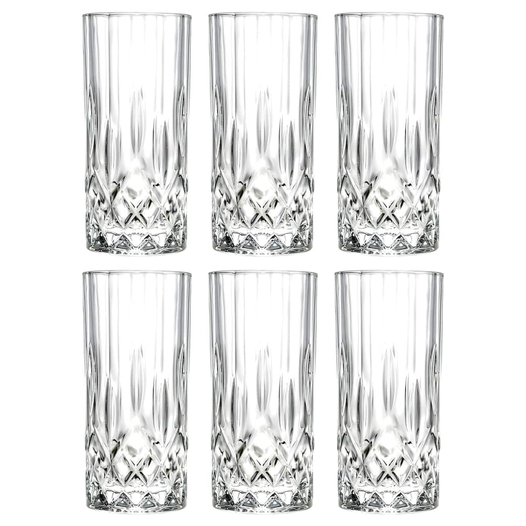 Majestic Gifts Inc. S/6 Glass Highball Tumblers