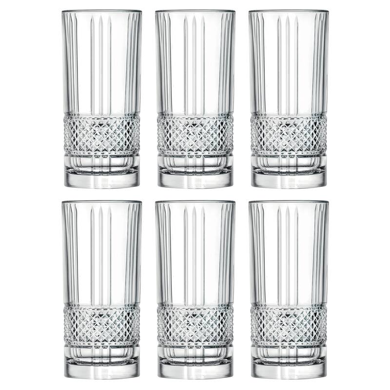 Majestic Gifts Inc. S/6 Glass Highball Tumblers