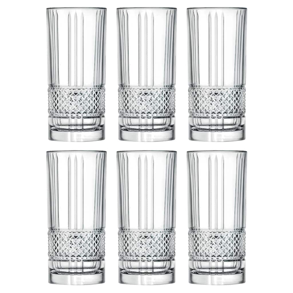 Majestic Gifts Inc. S/6 Glass Highball Tumblers