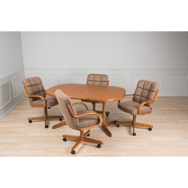 Casual Dining Micro Brown 5 piece Table and Chairs Set