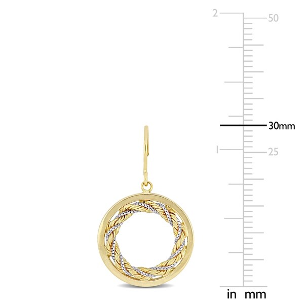 gold dangle hoop earrings