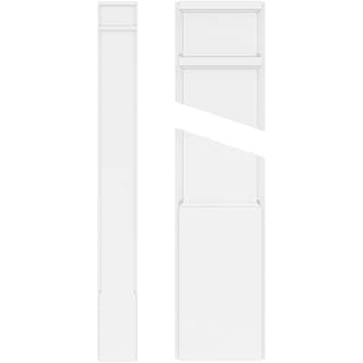 Smooth PVC Pilaster w/Standard Capital & Base (Pair)