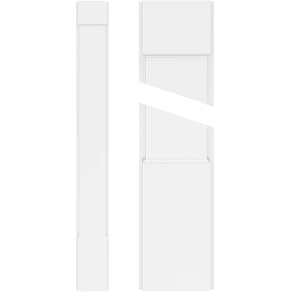 Smooth PVC Pilaster w/Standard Capital & Base (Pair)