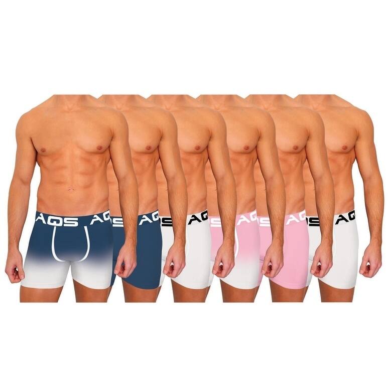 AQS Men's Ombre Boxer Briefs 6-Pack