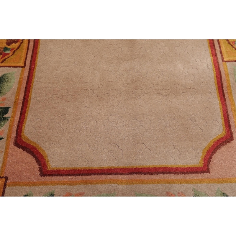 Hand Knotted Wool Tibetan Oriental Area Rug (3'9"x5'9") - 4'1" x 6'2"