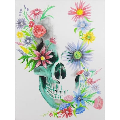 CANVAS Beautiful Chaos by Ed Capeau Skull Art Painting Reproduction ...