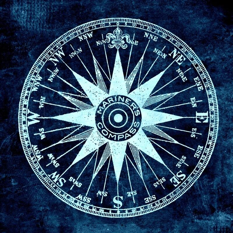 CANVAS Mariner's Compassby Brandi Fitzgerald Graphic Art - 36x36