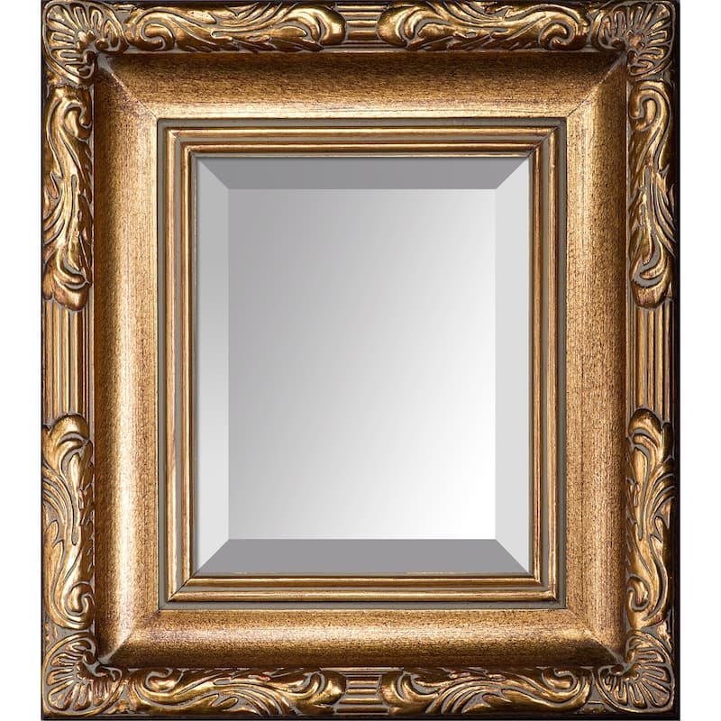 La Pastiche Florentine Gold Framed Wall Mirror - 17" x 15"