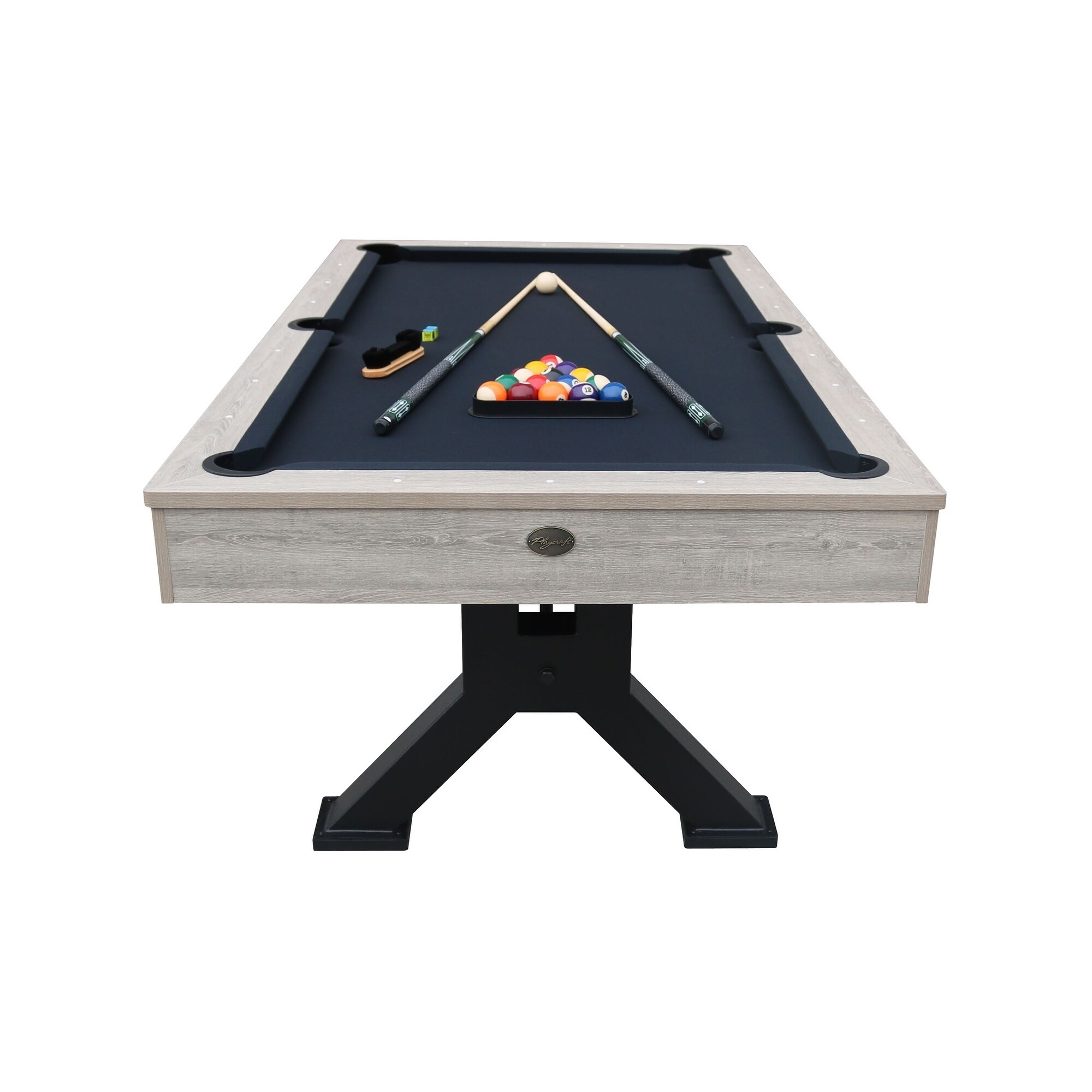 black top pool table