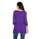 preview thumbnail 6 of 6, 24seven Comfort Apparel Ruched Sleeve Swing Tunic Top