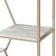 preview thumbnail 12 of 12, Marion Glam Gold-Tone 72-inch Metal Bookcase by Furniture of America