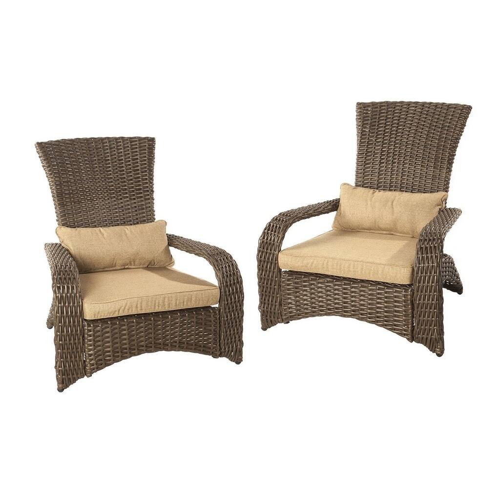 Premium Wicker Muskoka Chair - Set of 2