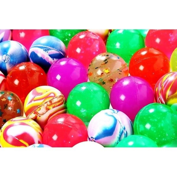 Juvale Bouncy Balls Party Favors 50 Count Super Bouncy Balls