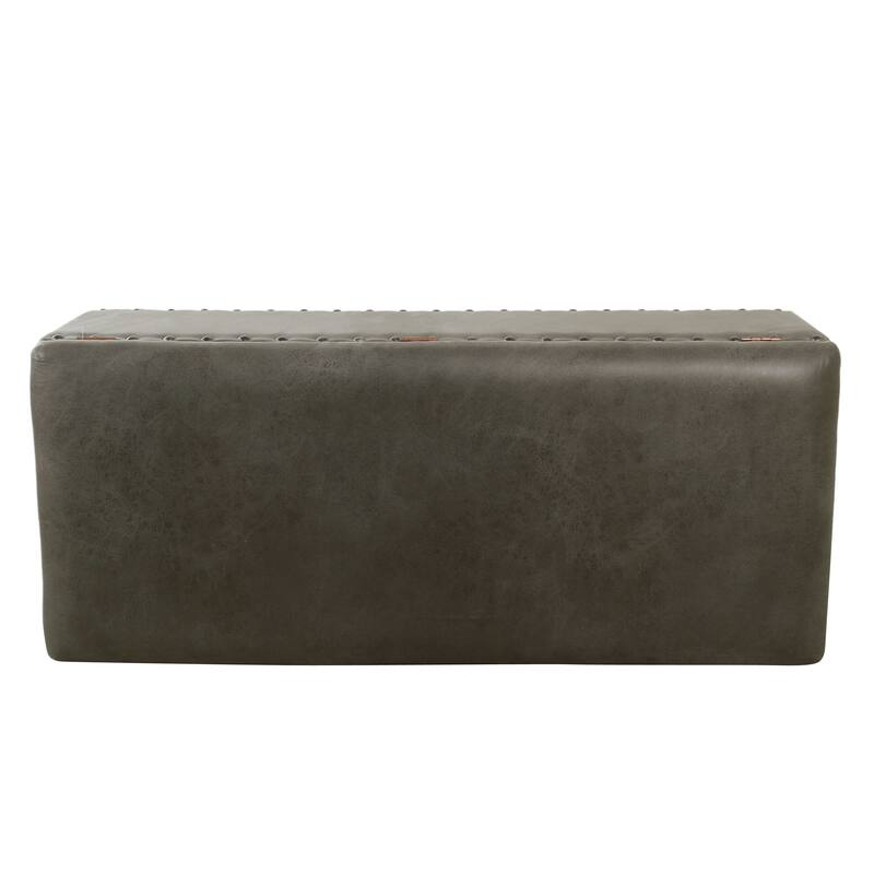 HomePop Storage Bench with Nail head Trim