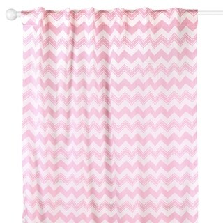 The Peanut Shell Chevron Window Panel Pair in Pink