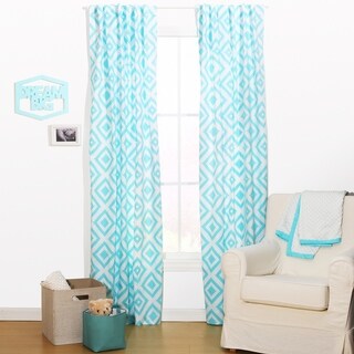 The Peanut Shell Damask Window Panel Pair in Pink
