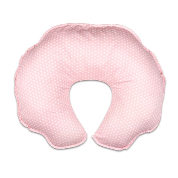 slide 1 of 1, The Peanutshell Light Coral Dot Nursing Pillow with Cover