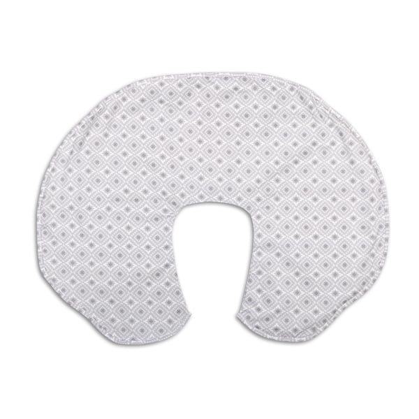 slide 1 of 1, The Peanutshell Celeste Grey Geo Nursing Pillow Cover