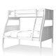 preview thumbnail 10 of 8, Jasmine Transitional Twin-over-Full Solid Wood Bunk Bed with Angled Ladder Taylor & Olive Antique White