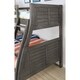 preview thumbnail 3 of 8, Jasmine Transitional Twin-over-Full Solid Wood Bunk Bed with Angled Ladder Taylor & Olive