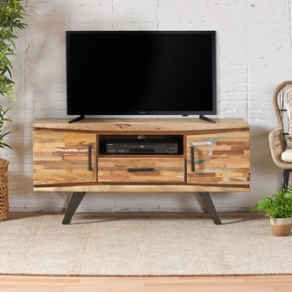 Antwerp Boho Handcrafted Reclaimed Wood TV Stand by Christopher Knight Home