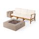 Option Teak+Cream+Light Gray Cushion