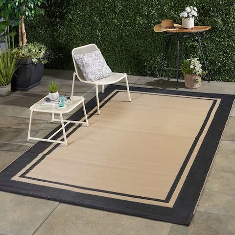 Brome Outdoor Modern Scatter Rug by Christopher Knight Home - 6' X 9'